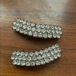 Vintage rhinestone shoe clips